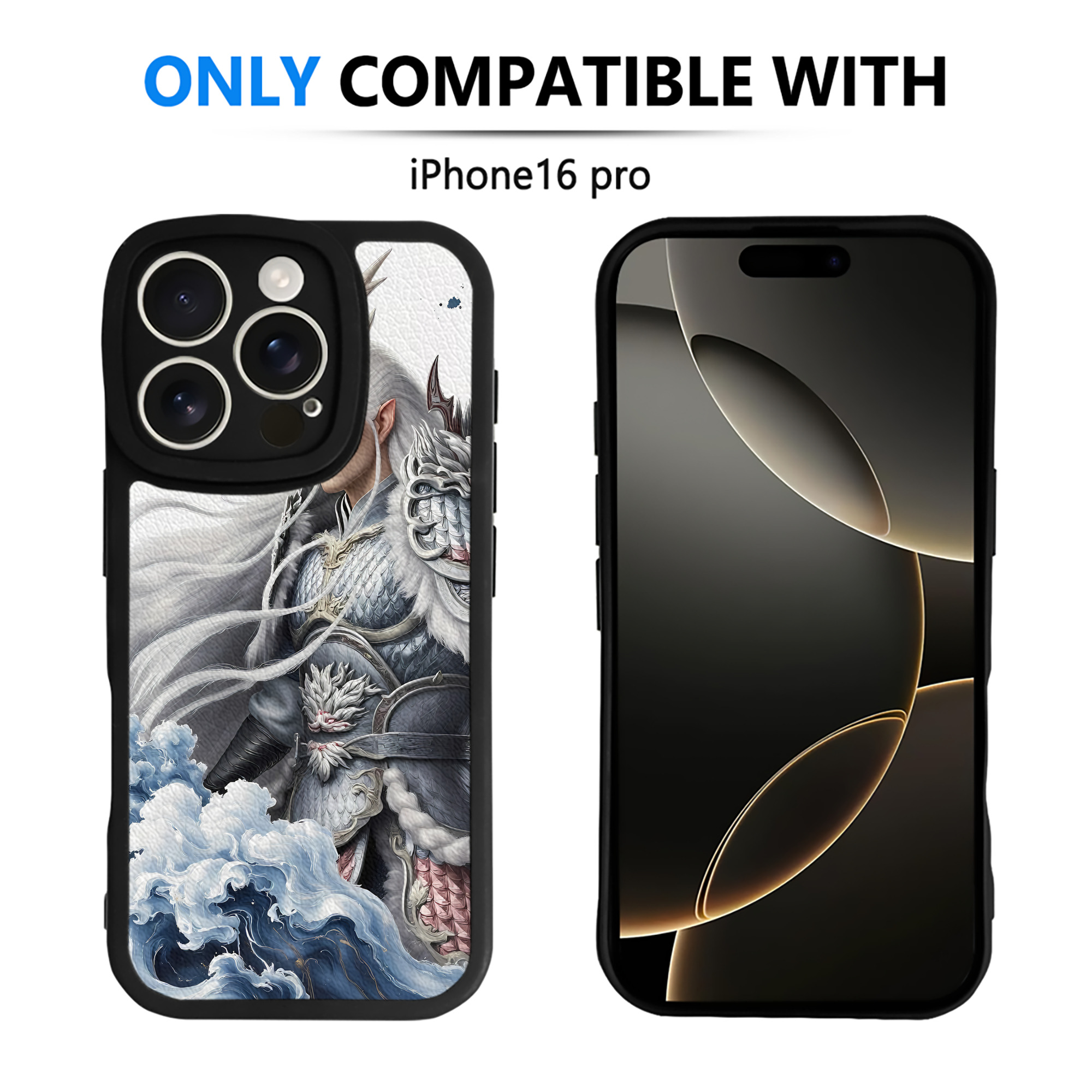 （画像用） Ne Zha 2 ナタ 魔童の大暴れ 【iPhone 16シリーズ対応】シリコンスマホケース（レザー調） 材質：シリコン